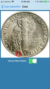 Coin ID/Mint Mark Locator screenshot 2