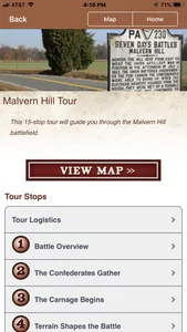 Malvern Hill Battle App screenshot 1