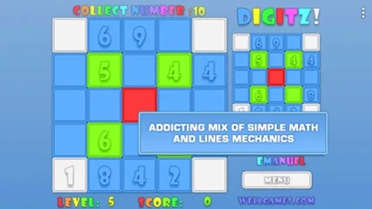 Lines of Digits: Fun Math Game screenshot 2