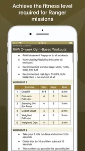 Army Ranger Fitness screenshot 2