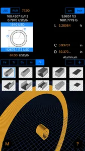 Metal Weight & Cost Calculator screenshot 1