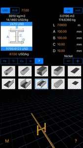 Metal Weight & Cost Calculator screenshot 2