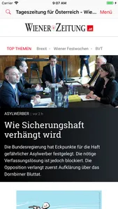 Wiener Zeitung - WZ Mobile screenshot 0