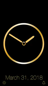 Gold Luxury Clock screenshot 0