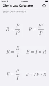 Ohm Law Calculator screenshot 1