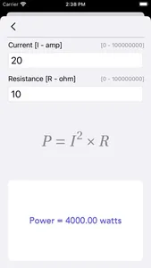 Ohm Law Calculator screenshot 2