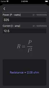 Ohm Law Calculator screenshot 8