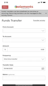 Elements Mobile Banking screenshot 1