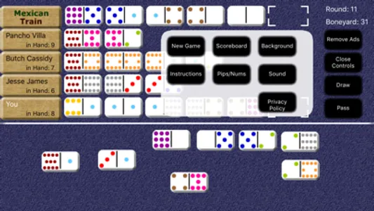 Mexican Train Dominoes screenshot 2