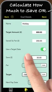 Savings Goals Pro screenshot 1