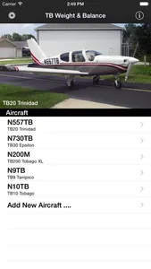 Socata TB Weight and Balance screenshot 0