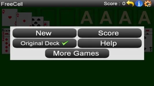 FreeCell Solitaire -- Lite screenshot 1