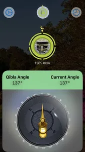 Qibla-AR + Prayer Times screenshot 0