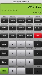 Electrical Calc Elite screenshot 0