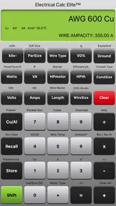 Electrical Calc Elite screenshot 2