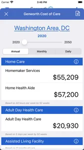 Genworth Cost of Care screenshot 2