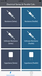 Elec Series & Parallel Calc. screenshot 0