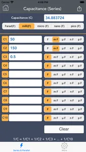 Elec Series & Parallel Calc. screenshot 4