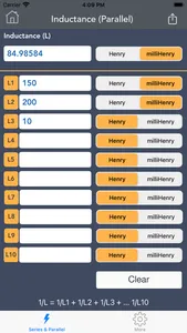 Elec Series & Parallel Calc. screenshot 5