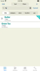 Pantry Manager screenshot 1