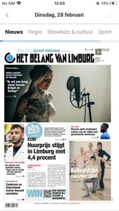 Het Belang van Limburg - Krant screenshot 1