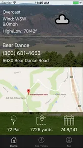 Bear Dance Golf Tee Times screenshot 1