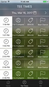 Bear Dance Golf Tee Times screenshot 2