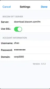 Biscom SFT Mobile screenshot 1