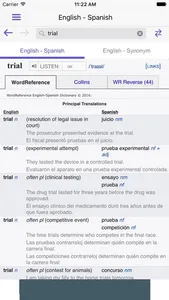 WordReference Dictionary screenshot 0