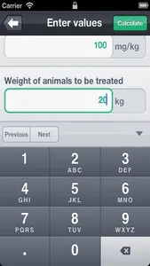 Huvepharma Dose Calculator screenshot 2