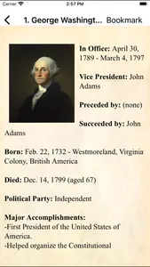 U.S.A. Presidents Pocket Ref. screenshot 1