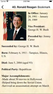 U.S.A. Presidents Pocket Ref. screenshot 4