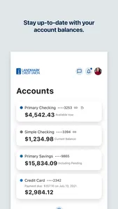 Landmark Credit Union Mobile screenshot 2