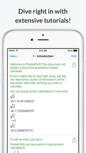 PocketCAS lite for Mathematics screenshot 3