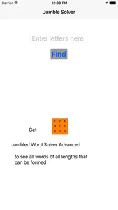 Jumbled Word Solver screenshot 0