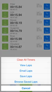 MultiStop - Professional Stopwatch screenshot 2