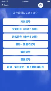 気象予報士試験プチ対策　天気記号 screenshot 1