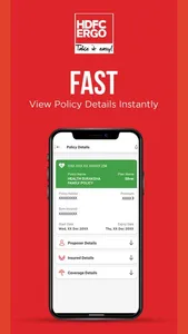 HDFC ERGO Insurance App screenshot 1