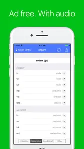 Italian Verb Conjugator Pro screenshot 0