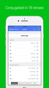 Italian Verb Conjugator Pro screenshot 2