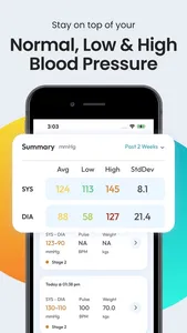 Blood Pressure App SmartBP screenshot 2