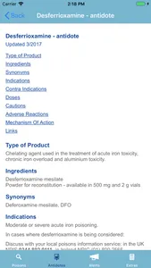 TOXBASE screenshot 2