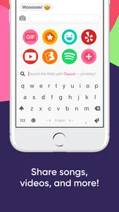 Fleksy- GIF, Web & Yelp Search screenshot 1