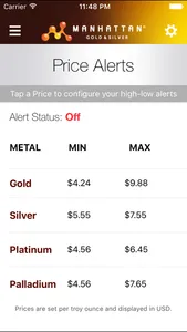 Precious Metal Prices screenshot 1