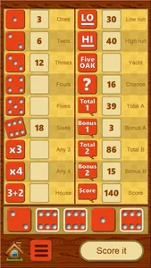 FiveOAK, yatzy dice game screenshot 0