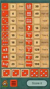 FiveOAK, yatzy dice game screenshot 6