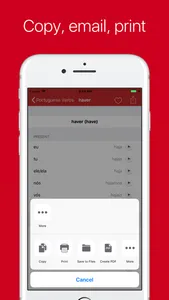 Portuguese Verb Conjugator Pro screenshot 3