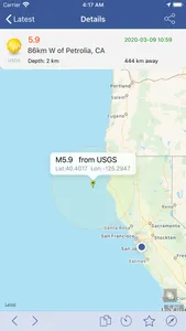 Earthquakes  - Latest & Alert screenshot 2