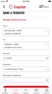 Capital Credit Union Mobile screenshot 2