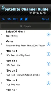 Satellite Radio Channel Guide for Sirius XM screenshot 0